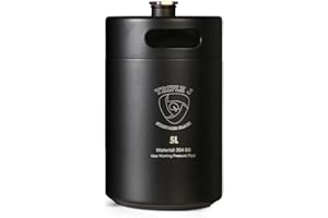 TRIPLEJ Mini fût en acier inoxydable Growler Ss 5 l