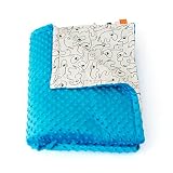 1buy3 MINKY Babydecke gefüttert |Plüschdecke |Krabbeldecke |Kuscheldecke 75 x 100 cm