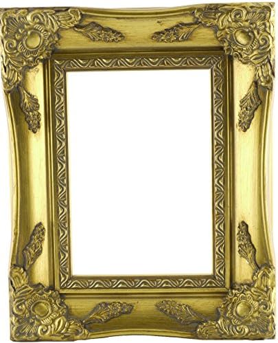 Antique Gold Shabby Chic Ornate Swept Vintage Picture Frame For a 7" x 5" (178mm x 127mm) Photo RIM ONLY