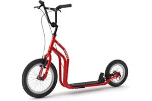 YEDOO Trottinette City – a partir de 140 cm, jusqu'à 120 kg, avec des pneus 16“/12“- Trottinette Urbaine pour Adultes et Enfants avec béquille et Guidon réglable