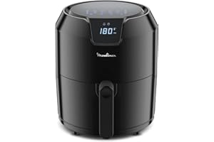 Moulinex Easy Fry Digital Friteuse sans huile XL + gril, Capacité 4,2 L, 6 personnes, 8 programmes automatiques, Ecran tactile, Arrêt automatique, air fryer EZ401810