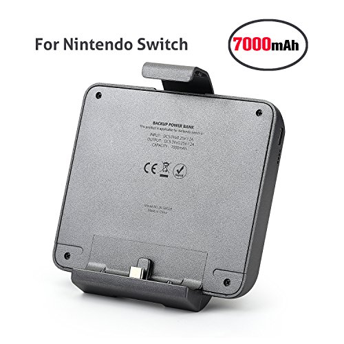 Preisvergleich Produktbild Nintendo Switch Batteriefach, Chinsion Nintendo Switch Akku 7000mAh Nintendo Switch Akku (Teildeckel)