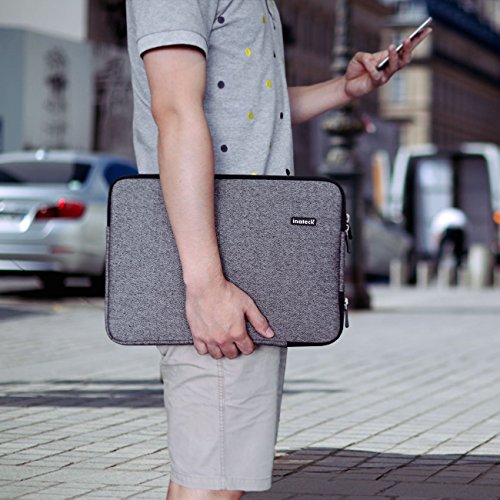 Inateck Hülle 13 Zoll Grau Schutzhülle für Laptops 13,3″ Laptop Tasche Business 13 Zoll Apple Macbook Pro Retina und Macbook Air Chromebook Dell XPS 13 Lenovo Yoga Laptop Sleeve - 8