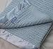 DK 100 Percent Cotton Cellular Pram Blanket (Sky)