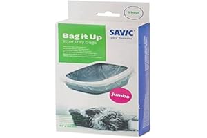 Savic Bag It Up Katzentoiletteneinlage, 6 Beutel, Jumbo, Verpackung kann variieren