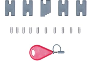 iBOARD - Kit per scheda Iinfill e chiave a pinna, Infill FCS 2, compatibile (1 chiave a pinna+10 viti+5 linguette) per tavola da surf