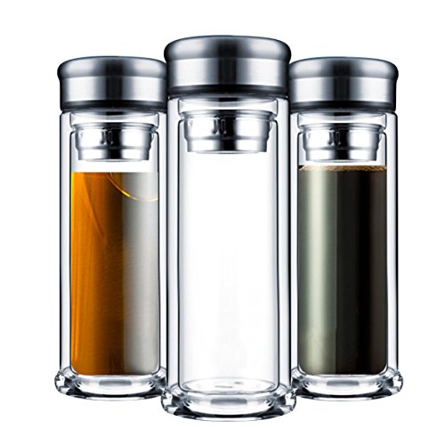 jay!d® Trinkflasche [350ml] Doppelt-Verglast. Egal ob für Kaffee, Tee, Wasser, Smoothies oder Fruchtwasser. Die optimale Flasche für deinen Alltag