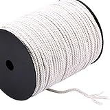 Cordón de algodón de calidad: es un cordón de algodón 100% trenzado de 3 hilos. ¡El giro suavemente torcido de este cordón le da una tendencia a enredarse y engancharse más baja, además de permitir un desenredado rápido para flecos!