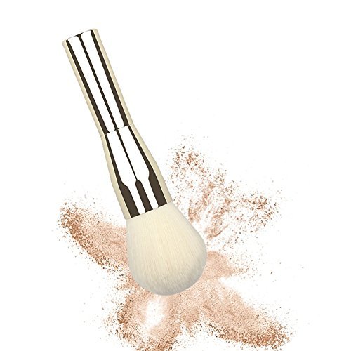 Lover Bar Gesicht Lose Puder Make Up Pinsel Metall-Profi Naturhaar Echthaar Cheek Rouge Kontur Highlighter Foundation Schminke Bürste-Schönheits kosmetik Tools Professionell Blender Bronzer Kabuki Brush (Gold) - 3