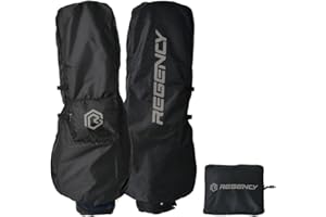 Regency Golf Bag Travel Rain Cover - Premium Waterproof Storage Protector for Golf Clubs, Durable Golfbag Club Covers - Universal Fit, Easy Access Design