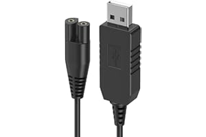 IIYL Charger Cord Replacement for Waterpik Water Flosser WP360 WP462 WP450 WF13 WP100 Water Flosser, USB Charging Cable (Black)