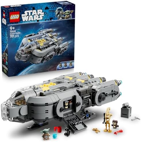 LEGO Star Wars 75445 Astronave Anzellan - Modellino Ispirato a Il Mandaloriano e Grogu con 3 Personaggi e un Laboratorio di Droidi - Regalo di Compleanno per Bambini, Bambine e Fan da 9 Anni in su