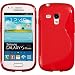 Produktbild PhoneNatic Case für Samsung Galaxy S3 Mini Hülle Silikon rot S-Style Cover Galaxy S3 Mini Tasche + 2 Schutzfolien