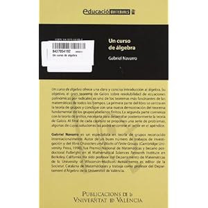 Un curso de álgebra (Educació. Sèrie Materials)