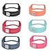 Produktbild Set 1 Black 1 Teal 1 Orange 1 Black with White Dots Spots(Polka) 1 Slate 1 Pink Replacement Bands & Metal Clasps For Samsung Galaxy Gear Fit Bracelet Smart Wristband Wireless Activity Bracelet Sport Bracelet Sport Arm Band Armband