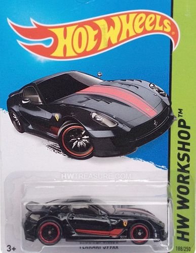 Preisvergleich Produktbild HOT WHEELS® Ferrari 599XX - 1:64 - anthrazit / rot metallic