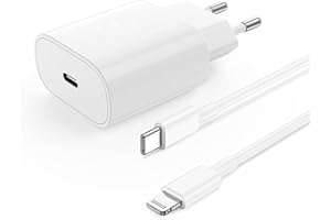 GYUSITY iPhone Ladegerät, iPhone Schnellladegerät mit Ladekabel 2m, iPhone Charger, USB C Netzteil Stecker Adapter Schnellladekabel Fast Charger für iPhone 14/13/12/11/Plus/Pro Max/SE/iPhone Mini