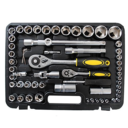 108 tlg 1/2″ 1/4″ Ratschenkasten Steckschlüssel Bitsatz - 4