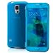 Produktbild Saxonia Samsung Galaxy S5 / S5 Neo Hülle Silikon Flip Case Tasche Schutzhülle Wallet mit Touch View Fenster Silikonhülle Blau