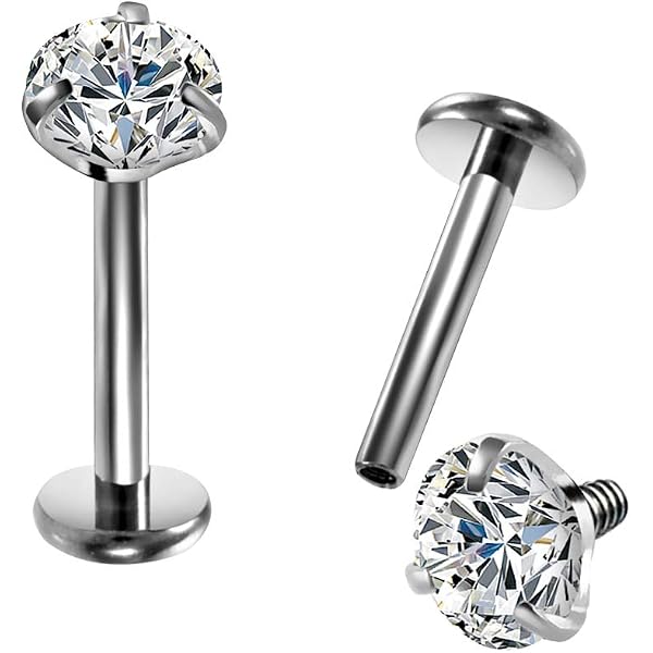 OUFER Bijoux de Perçage Corporel Lip Piercing Jewellery 18G Titanium Helix Tragus Labret Stud Clear CZ Cartilage Earrings Labret Piercing Bijoux 5 OUFER Bijoux de Perçage Corporel Lip Piercing Jewellery 18G Titanium Helix Tragus Labret Stud Clear CZ Cartilage Earrings Labret Piercing Bijoux 5
