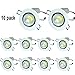 Produktbild Packung mit 10,Pocketman 5W 500 lumens 3.4 Inch LED COB Energiespar Einbaustrahler Einbauleuchte Mit LED-Treiber(Kaltes Weiß,6000k)