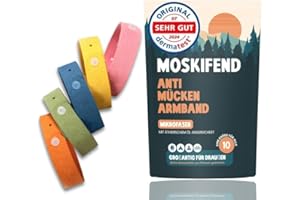 MOSKIFEND Mückenschutz Armband - Moskito Insektenschutz (Urlaub must haves - camping gadgets,reise gadgets) für Kinder und Erwachsene gegen moskito - (20x Armband)