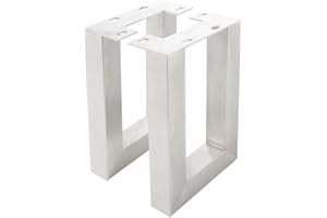 ‎DELIFE DELIFE 2er-Set-Bankbeine Live-Edge Edelstahl gebürstet breit 6,0x6,0 cm Bankbeine Gestell: Edelstahl Breit