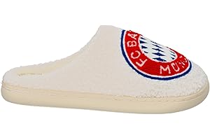 FC Bayern München | Plüschpantoffeln | Unisex | Off white