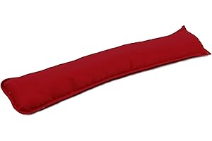Egypto Draught Excluder for Doors & Window – Energy Saving – 92cm Long Draft Insulator (Pack of 1, Red)