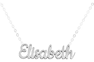 Only faith Collar para mujer con nombre personalizado Acero inoxidable con caja de regalo original Cadena colgante joya personalizada especial para amigas, novios