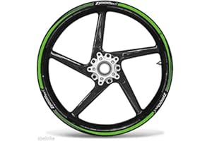 labelbike - Stickers Stripes Motorcycle Rims Wheels 17 Protection Kit compatible with KAWASAKI Z1000sx Tuning - green
