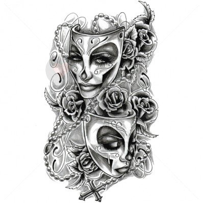 Masquerade - Temporary Tattoo by TempTatz