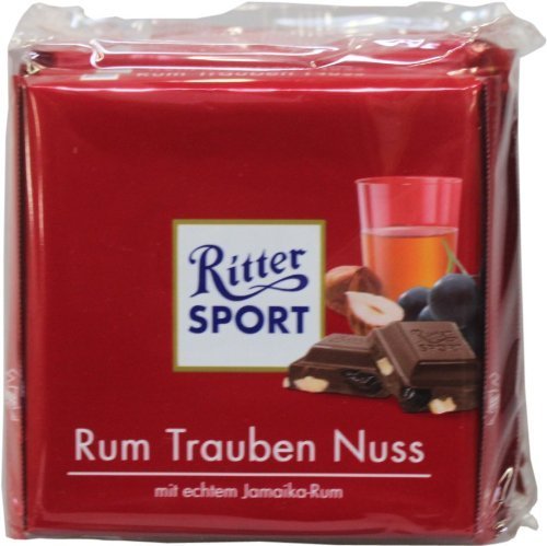 Preisvergleich Produktbild Ritter Sport Rum-Trauben Nuss 100g 5er Pack