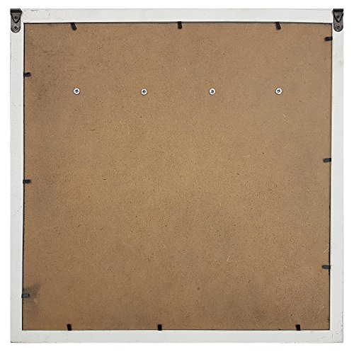 proheim Memo-Tafel mit Schlüssel-Haken Schlüssel-Brett 38 x 38 cm Kreide-Tafel aus Holz (Grau) - 3