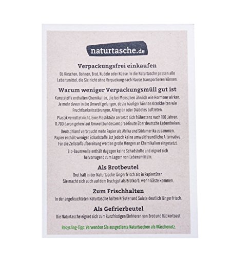 Naturtasche Brotbeutel 5erSet - 2