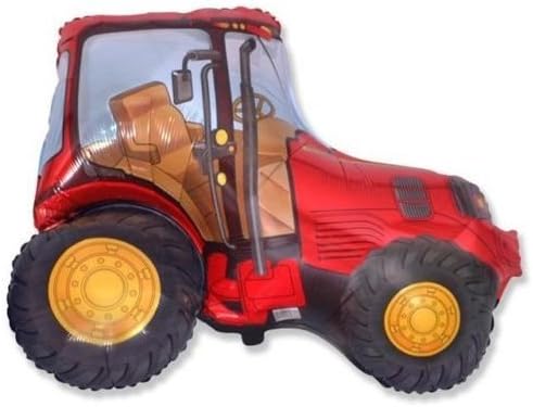 Red Tractor 26" Foil Balloon - Farmyard Party