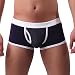 Produktbild Boxershorts, LMMVP Herren Sexy Unterwäsche Baumwolle Männer Unterhose Baumwolle Sportwäsche (M, Marine)