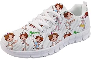 Showudesigns Zapatillas de Running Adulto Zapatos De Trabajo Senderismo Zapatillas de Running para Mujer Deportivas Enfermero EU 36-42 EU
