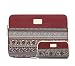 Produktbild Bohème Stil Canvas Laptop Hülle Sleeve Tasche 13.3 Zoll MacBook air/pro 13 Zoll, Täsche für Zubehör, Wein Rot