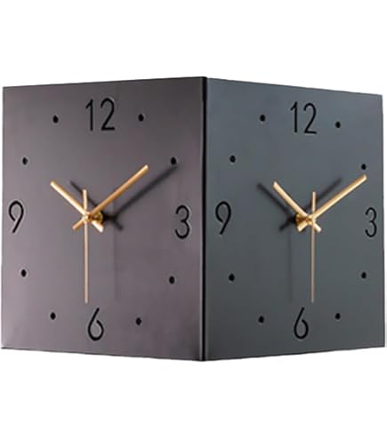 Klokken® Vierkante Retro Wandklok, De Marvel Klok met Grote Vierkante