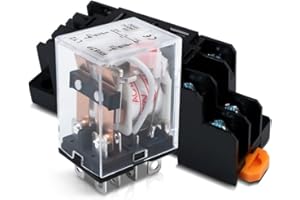 Innfeeltech 1pcs AC 12V relè di potenza elettromagnetica con, 8 Pin 5A relè bobina con base calza HH62P