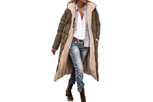 Runstarshow Winter Coats for Women UK Longline Fleece Lined Jacket Long Padded Hooded Coats Ladies Quilted Coats Warm Outerwear Casual Trench Coats Full Zip Overcoat with Pockets Plus Size S-XL
