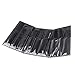 Anself 9pcs Black Pro Salon Hair Comb Set with a Pouch Holder Case Plastic Barbers Cutting Combs Set