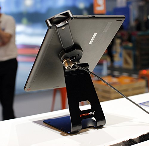 Armourdog sichere Universal-Halterung und Ständer für Tablets. Mit Sicherheitskabel und Schloss. 360 Grad Kipp- und Drehhalterung. Für Apple iPad Air & iPad 2/3/4, Lenovo ThinkPad 10 & Miix 700, Microsoft Surface und Surface Pro, Dell Venue, HP ElitePad, Samsung Galaxy Tab und andere Android-Tablets. Kompatibel mit den meisten Laptops in den Größen 17,8 cm, 20,3 cm, 22,9 cm, 25,4 cm, 27,9 cm - 8