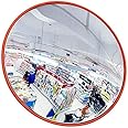 Safety Mirror Outdoor Wide-angle Traffic Mirror, Safe Indoor and Outdoor Areas Anti-theft and Shatterproof Underground Parking Lot Anti-collision Convex Surface Rotation 60 Cm Traffic wide-a