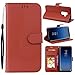 Produktbild Ouneed® Für Samsung Galaxy S9 Case Hülle,Luxus PU Leder Brieftasche Flip Case Cover Schütz Hülle Abdeckung Ledertasche für Samsung Galaxy S9 (Braun)