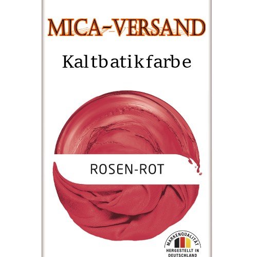 Textilfarbe flüssige Kaltbatikfarbe "Rosenrot"
