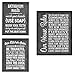 Produktbild Simply Remarkable House Rules Poster/Kunstdruck in Fotoqualität - Dekorieren Sie Ihr Zuhause mit diesen schönen Drucken für Küche, Bad, Familienzimmer, Geschenk zum Einweihen, 8" x 10" 3 Pack 1 Chalk