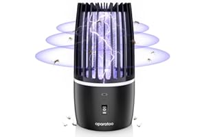 TIPTOP HOME Lampada Antizanzara, 2 in 1 Lampada Antizanzara Elettrica con Luce UV, Effettiva Antizanzare Elettrico per Giardino Domestico Cucina Interna ed Esterna, Campeggio, Mosche, Falene, Insetti Zanzare