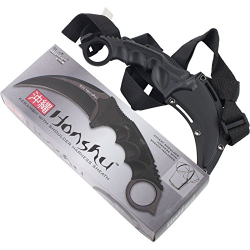 Preisvergleich Produktbild United Cutlery - Honshu Ninja Karambit "Black Edition" Messer mit Schulter Trageholster